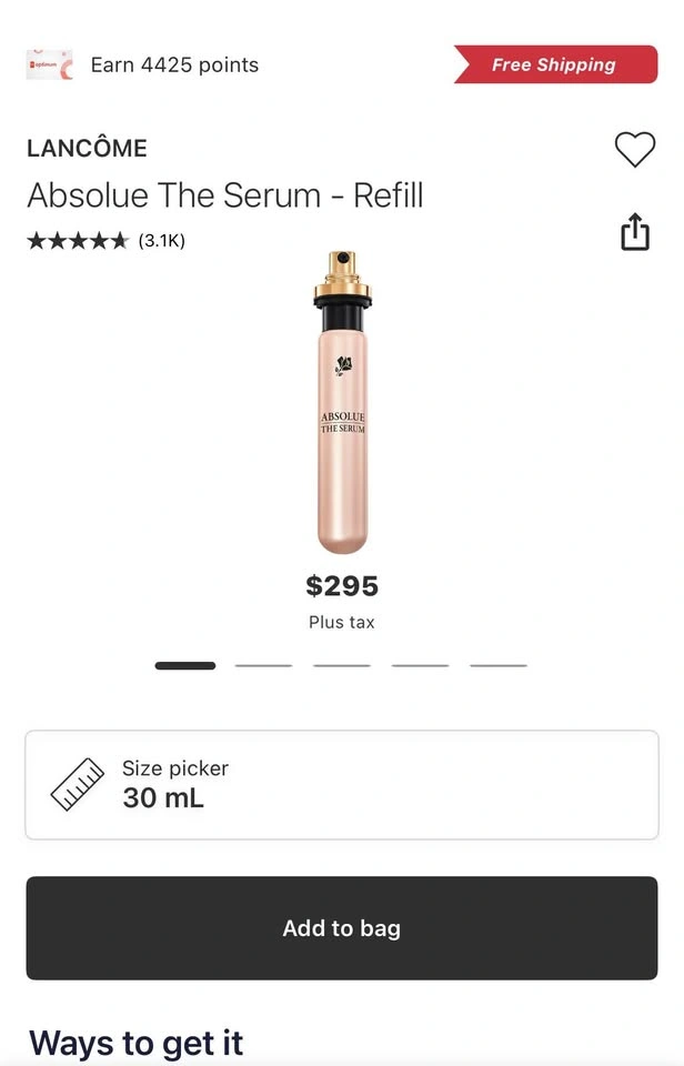 New Lancôme Absolue The Serum Refill 30ml - photo 4