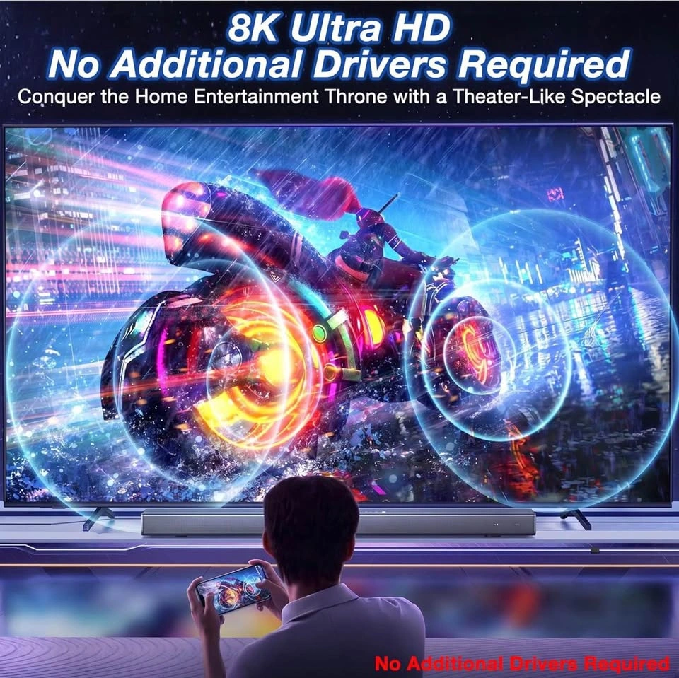 (New) USB C to HDMI 2.1 Cable 3FT - photo 5