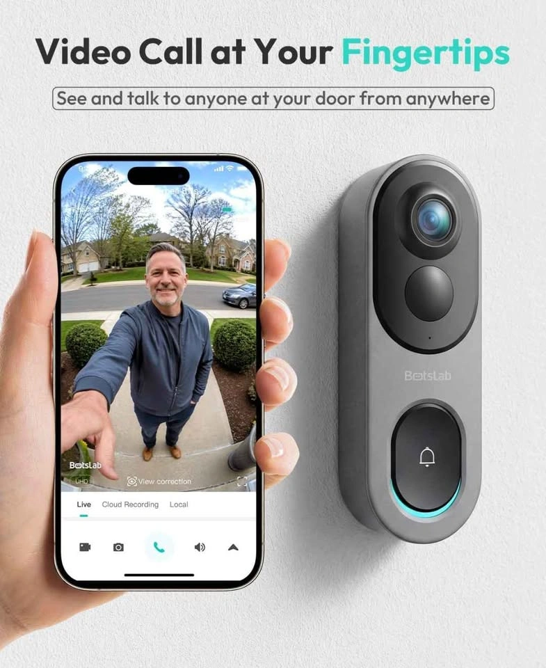 5MP Wireless Video Doorbell Camera - photo 4