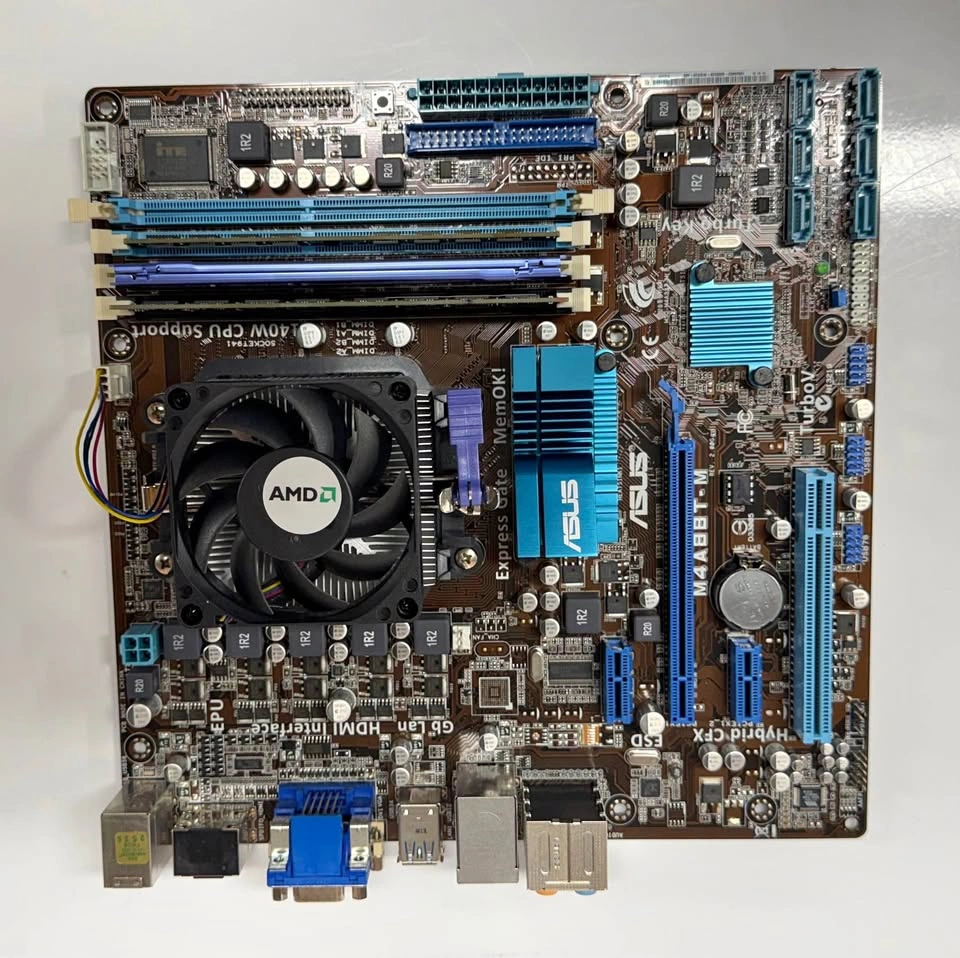 ASUS Motherboard CPU Combo with Case