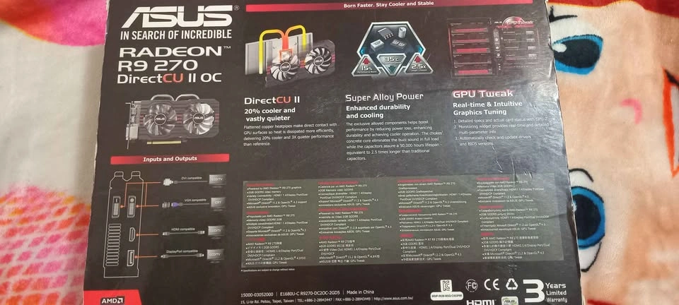 ASUS Radeon R9 270 2GB Gaming Graphics Card – Complete in Box - photo 2