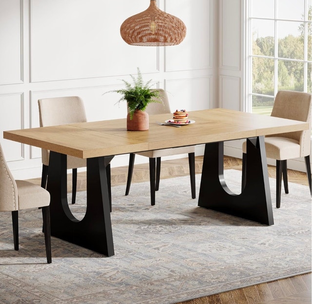 Large Rustic Dining Table for 6-8 People