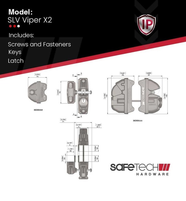 Safetech Viper X2 Latch - photo 2