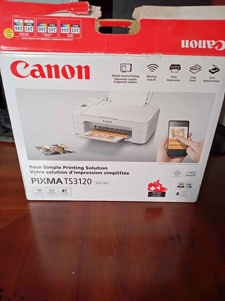 Canon PIXMA TS3120 Wireless Printer – Never Used (No Ink)