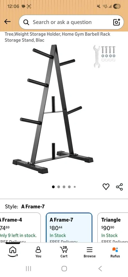 A-Frame Weight Tree for standard Weights - photo 2