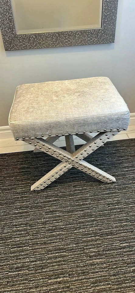 Fabric Covered Stool