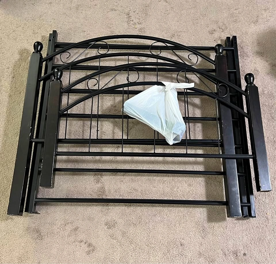 Black Metal Twin Bed Frame