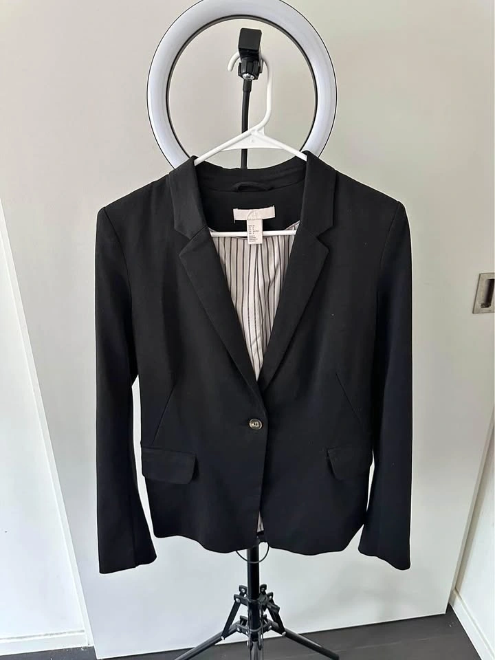 Women's Classic Black Blazer - Size 8