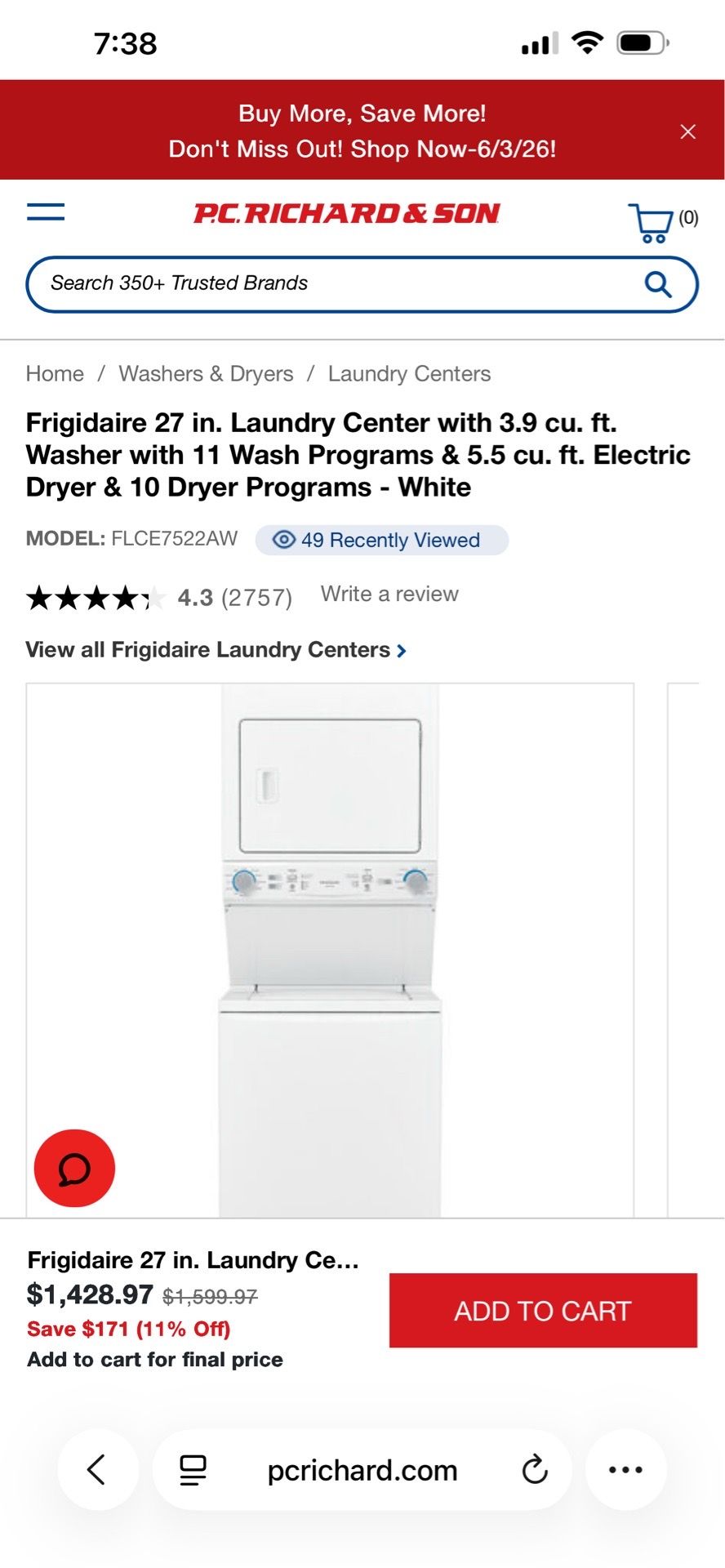Frigidaire Quiet Pack Washer & Dryer - photo 4