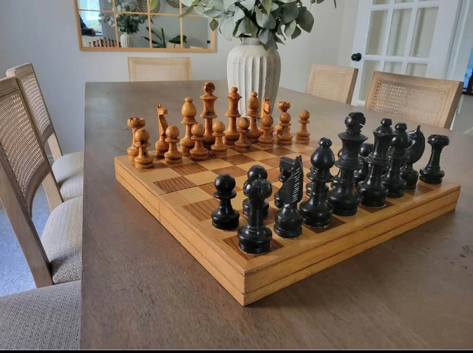 Large wood chess board - photo 2