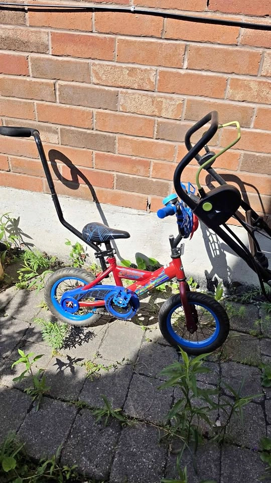 Toddler Spiderman Bike with Training Wheels