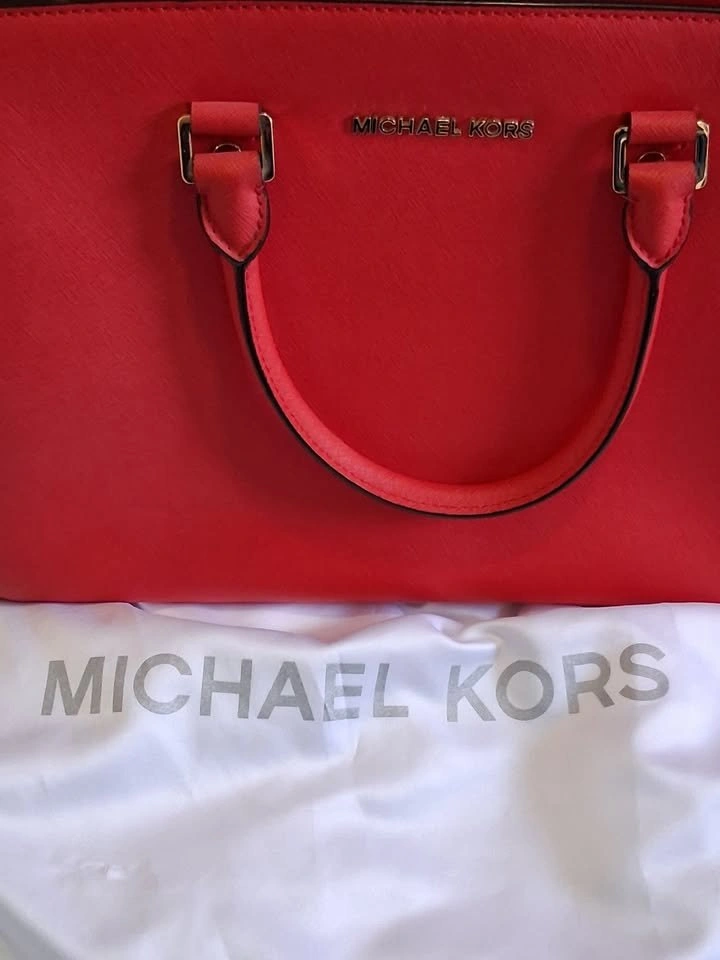 Red MK Selma Crossbody Handbag + Dust Bag - photo 2