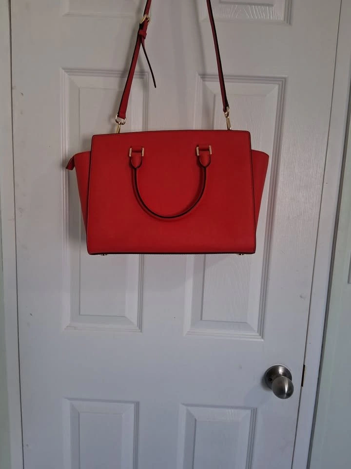 Red MK Selma Crossbody Handbag + Dust Bag - photo 3
