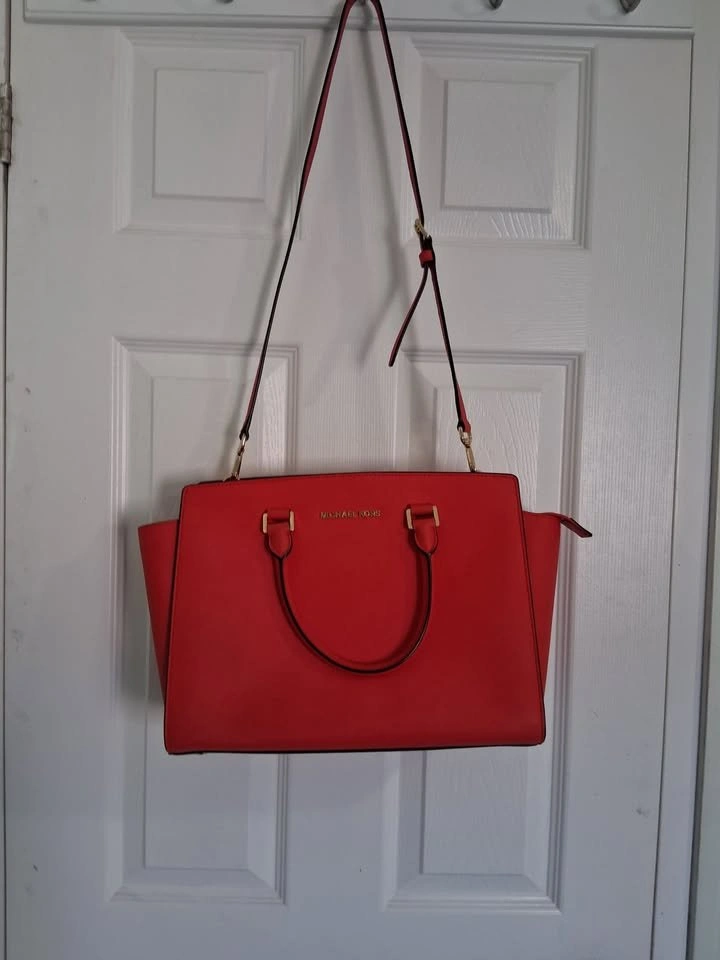 Red MK Selma Crossbody Handbag + Dust Bag - photo 5