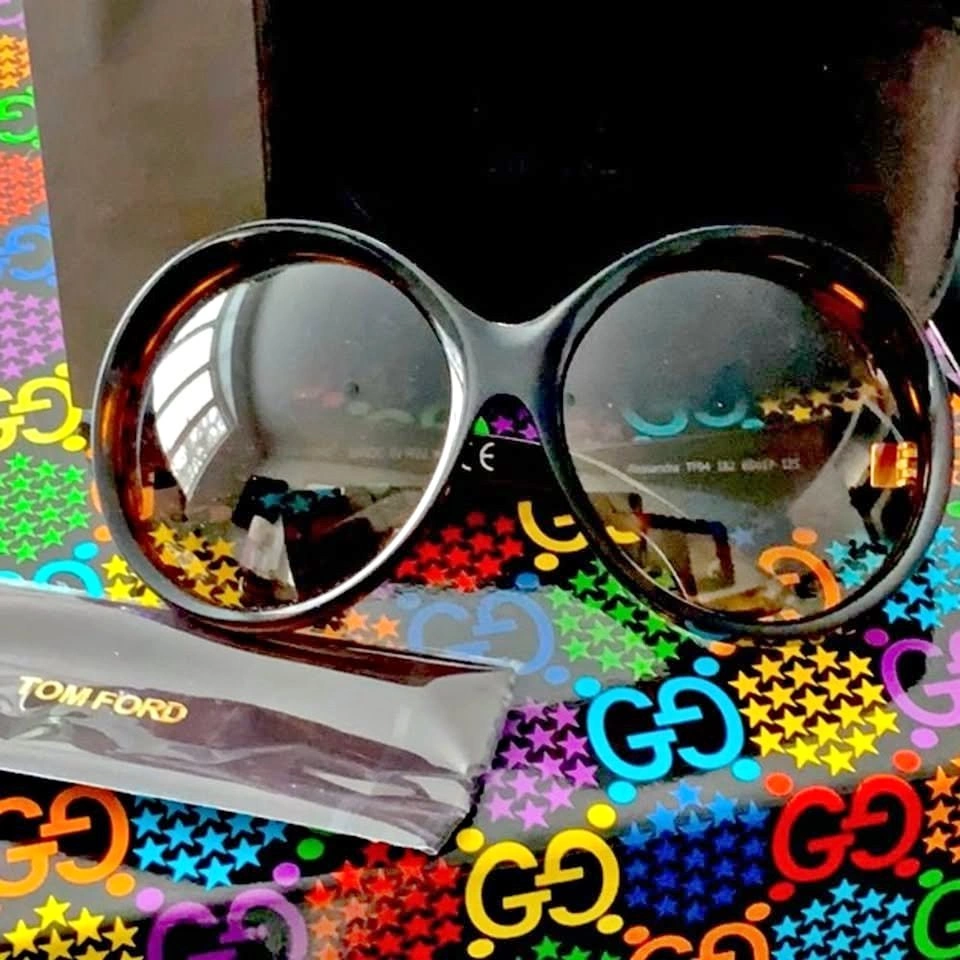 TF Tortoiseshell Oversized Sunglasses (TF94)