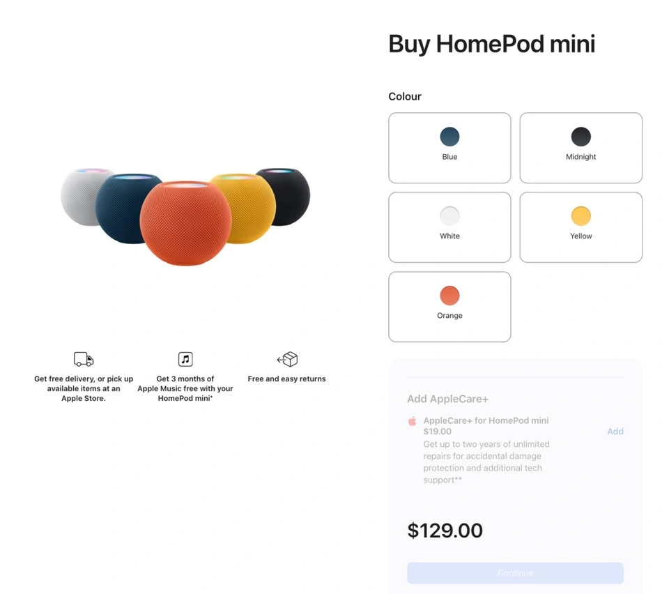 Apple HomePod Mini, white - photo 2