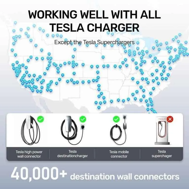 Tesla TO J1772 Charging Adapter 60 AMP image indicator(3)