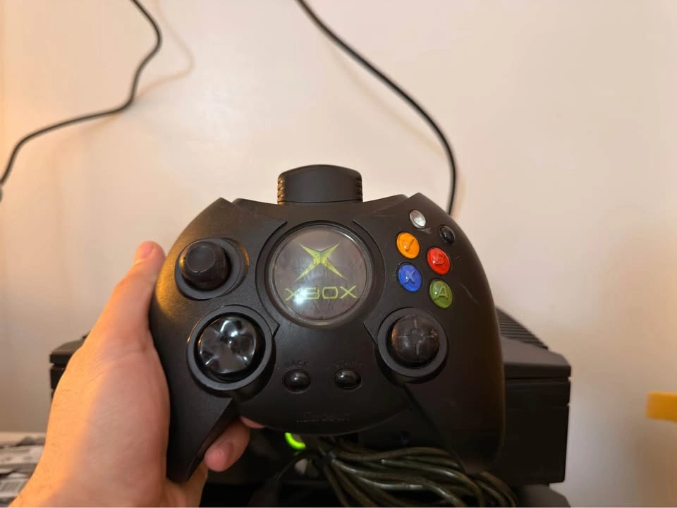 Original Xbox Console with 3 Games and Controllers - photo 2