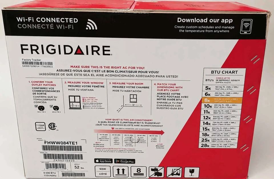 Frigidaire Wi-Fi Room Air Conditioner – Like New + Warranty - photo 2