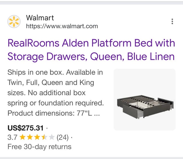 Full Size Bed Frame with Storage - photo 2