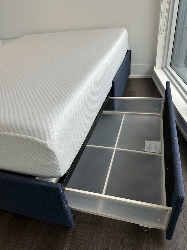 Full Size Bed Frame with Storage - photo 4