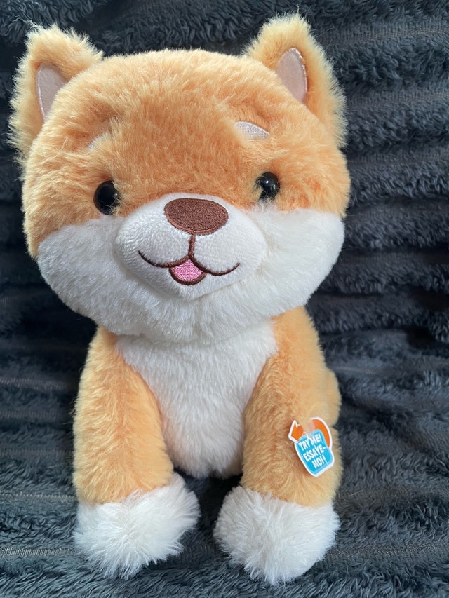 Interactive Shiba Inu Plush Toy – Walks & Barks! (Like New)