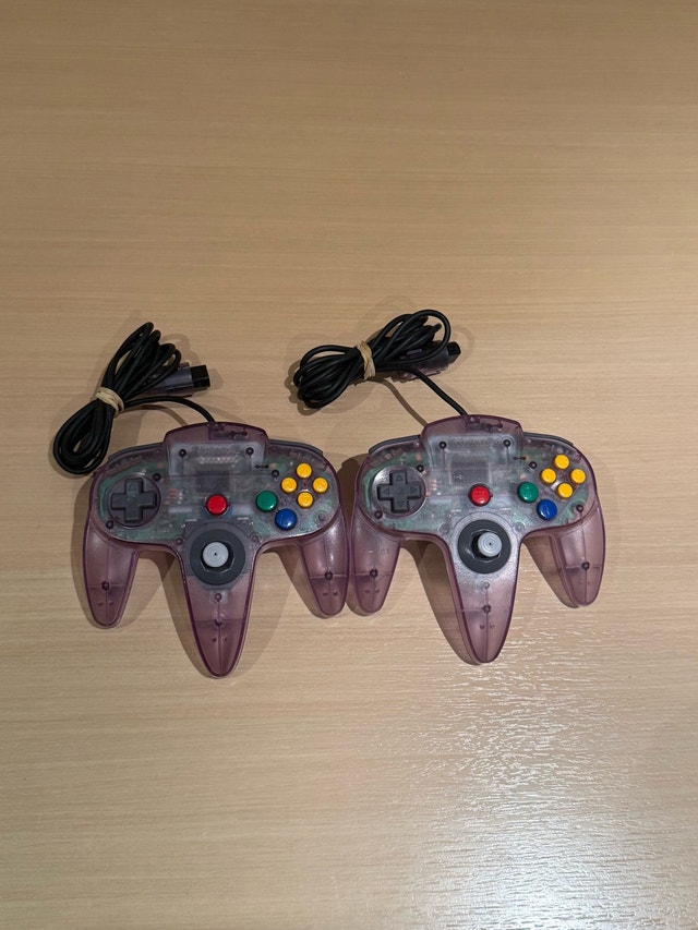 2x Nintendo 64 Controller - Purple
