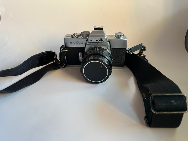 Vintage Minolta Film Camera Kit w/ Sekonic Light Meter, Flash