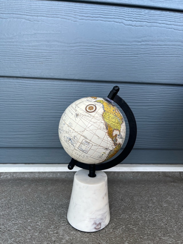 Small office decor globe