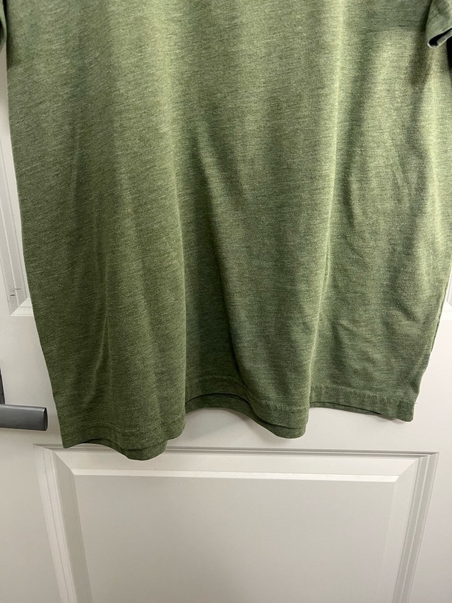 Puma Men's Olive Green Logo Crew Neck T-Shirt L - photo 4