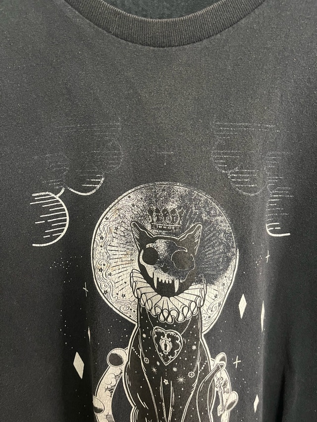 Spencer's Men's T-Shirt Cat Moon Design XL - photo 3