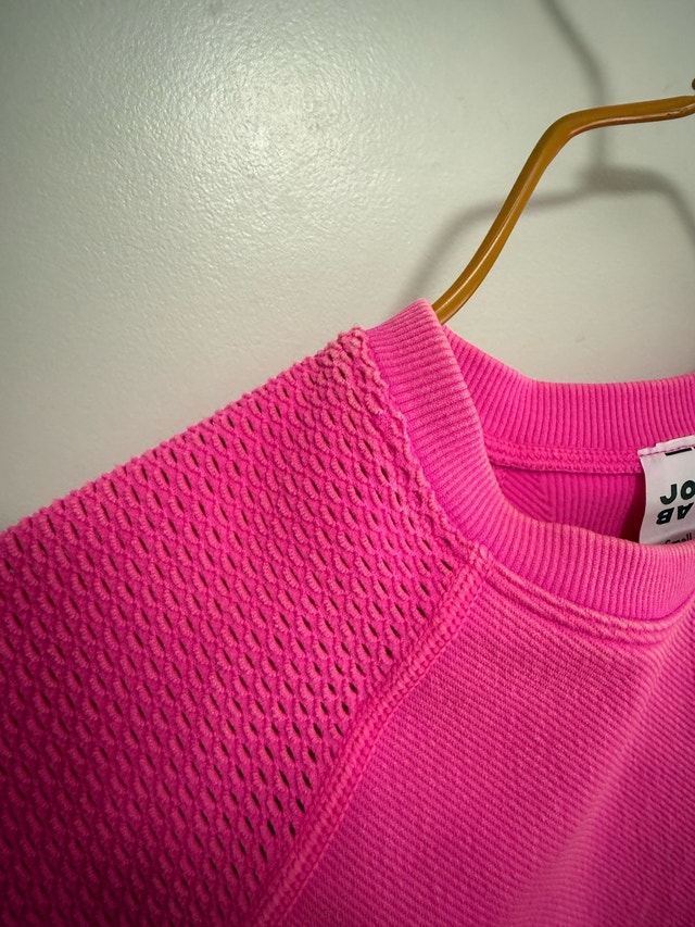 JoyLab Hot Pink Short Sleeve Active Crop Top S - photo 4