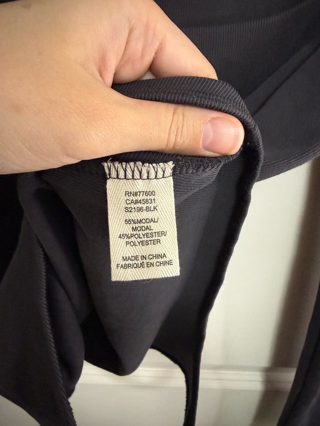 saltwater LUXE Black Long-Sleeve Scoop Bodysuit S - photo 4