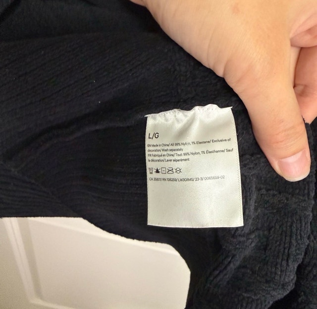 lululemon Women's Black Turtleneck Sweater Size L - photo 4