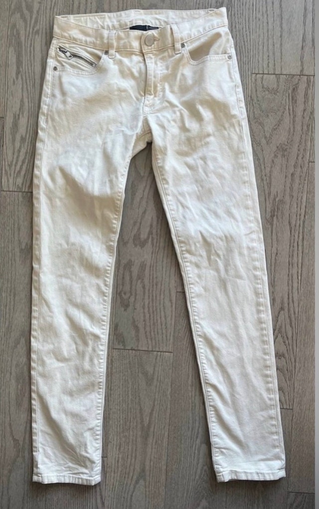 Armani Exchange Women's Cream Denim Pants Size 29