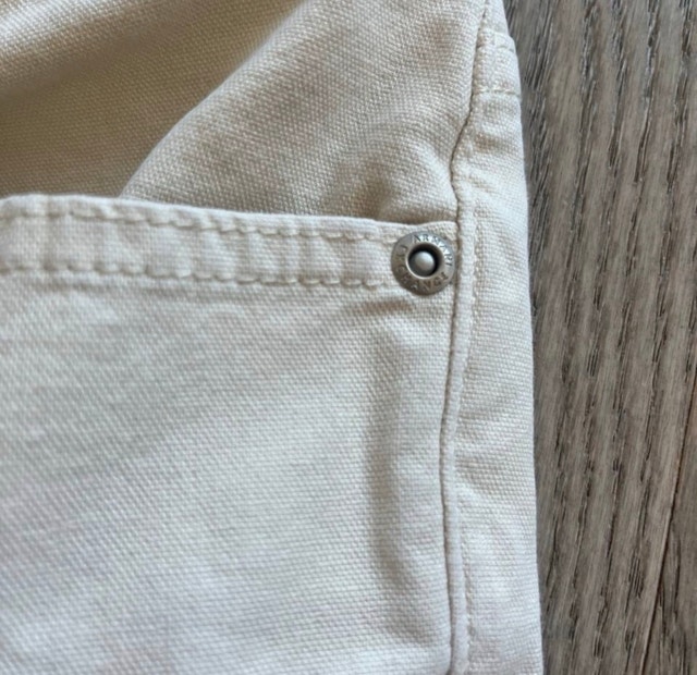 Armani Exchange Women's Cream Denim Pants Size 29 - photo 3
