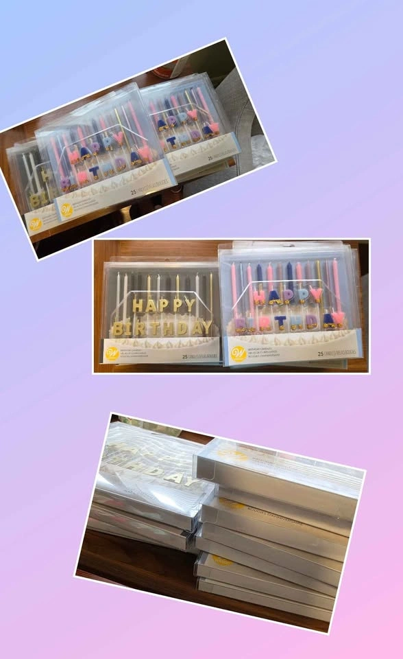 Happy Birthday Candle Sets - 11 Packs for $5