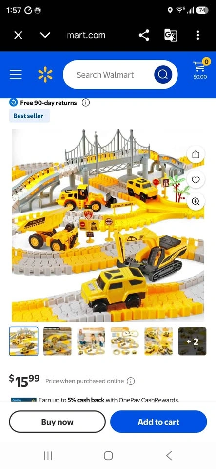 New, 200 tracks, 2 cars, 4 trucks included in box. - photo 3