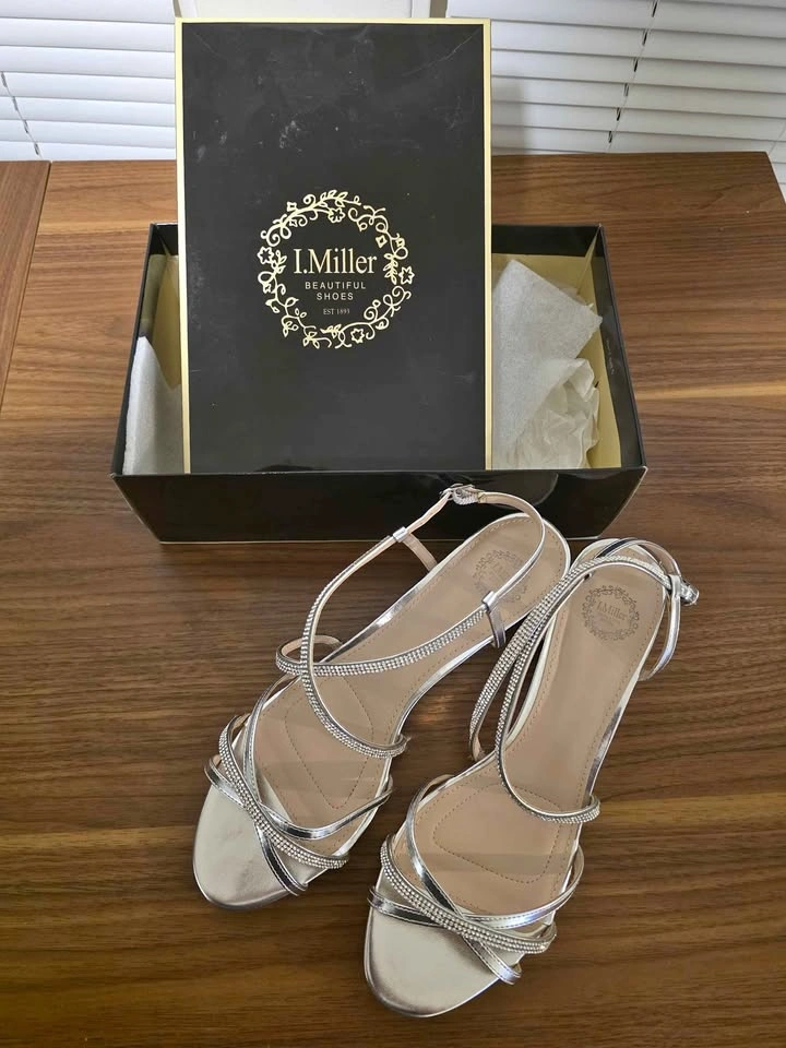 Low Wedge Dress Sandals (size 10)