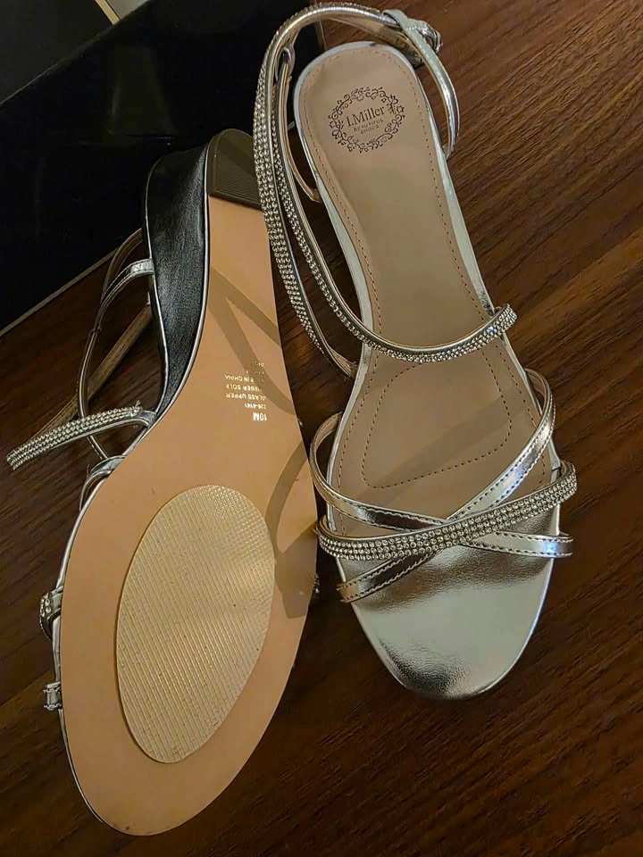 Low Wedge Dress Sandals (size 10) - photo 3