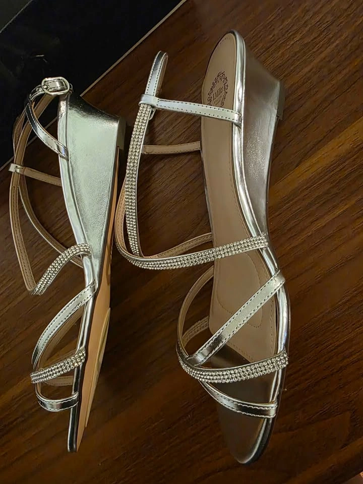 Low Wedge Dress Sandals (size 10) - photo 4