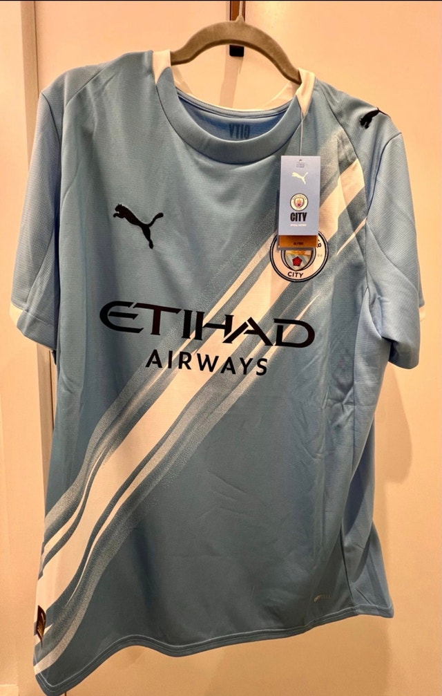 Authentic Manchester City FC Home Jersey - Brand New w/ Tags