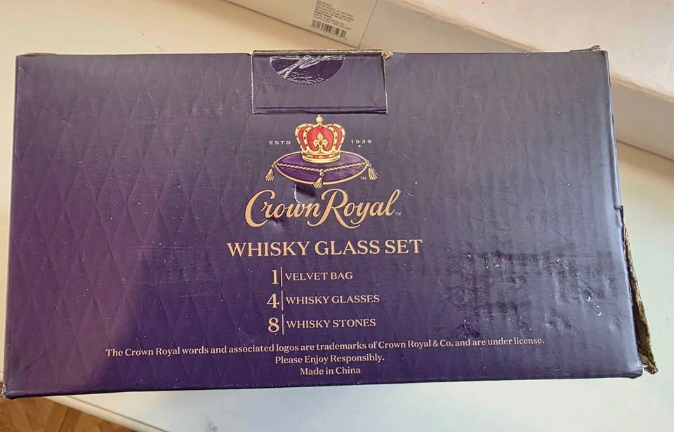 Whiskey Glass Set - 4 Glasses, 8 Stones, Velvet Bag - photo 3