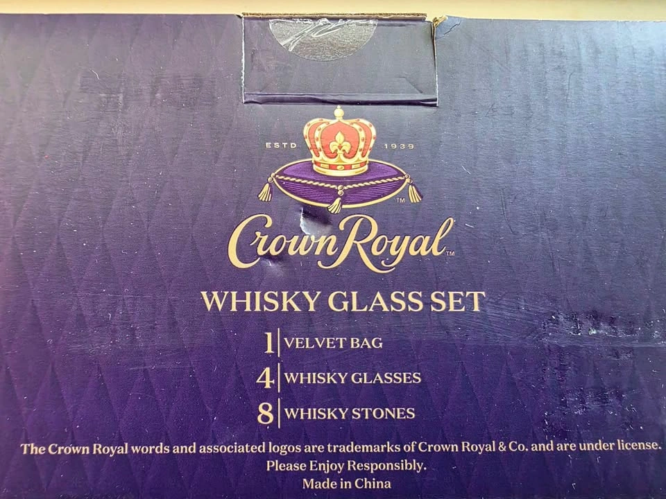 Whiskey Glass Set - 4 Glasses, 8 Stones, Velvet Bag - photo 4