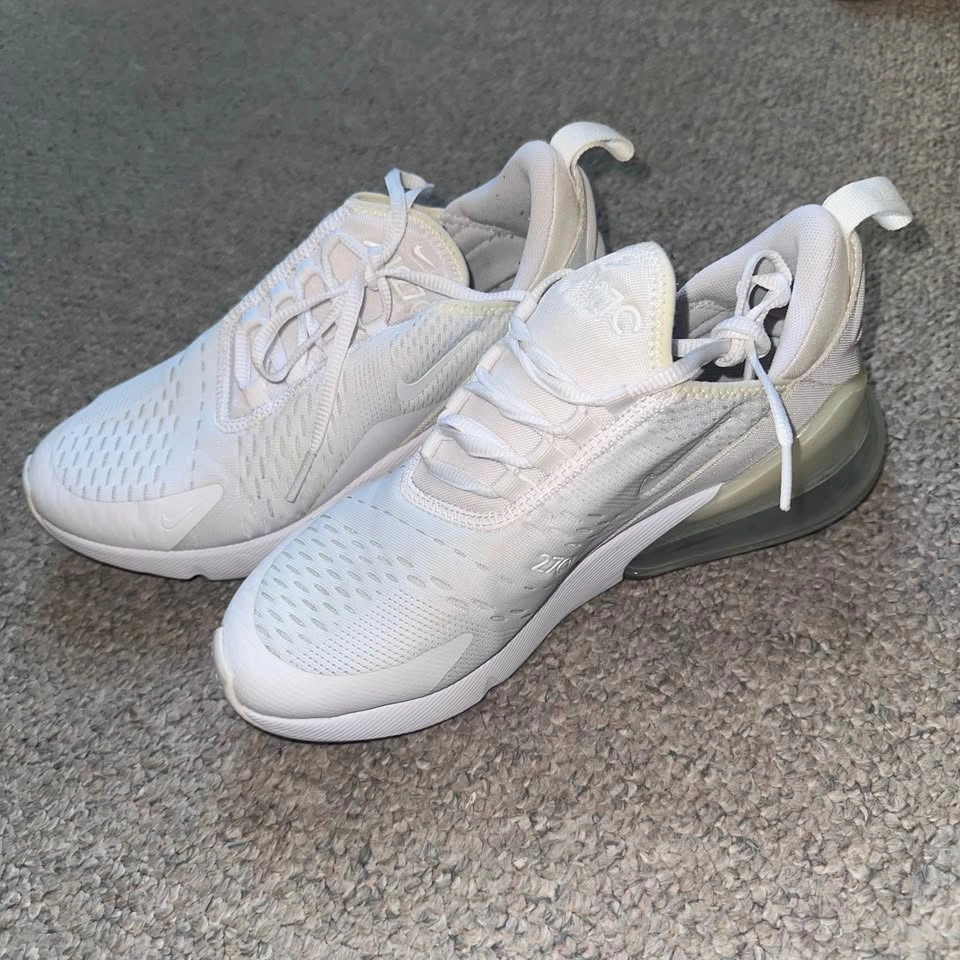 Nike Airmax 270 GS Youth 6Y White/Metallic-Silver - photo 2