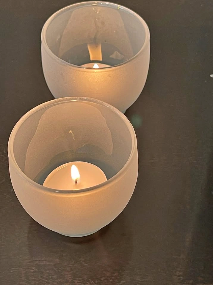 Tealight Votive Candle Holder - Satin Frost