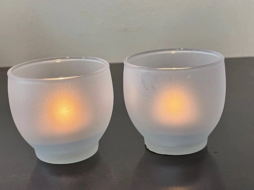 Tealight Votive Candle Holder - Satin Frost - photo 2