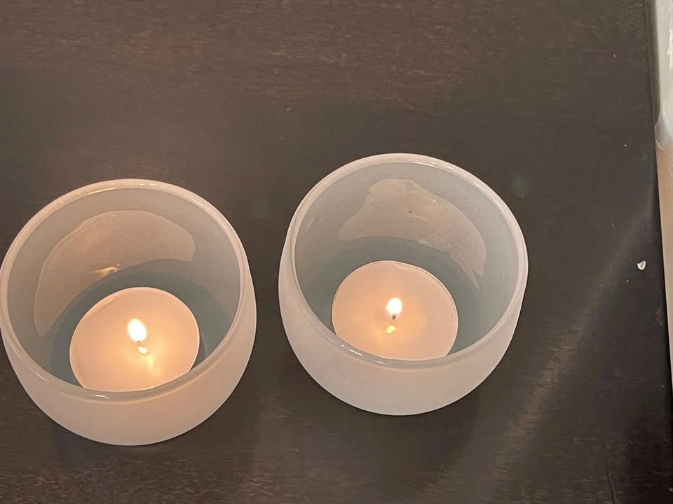 Tealight Votive Candle Holder - Satin Frost - photo 3