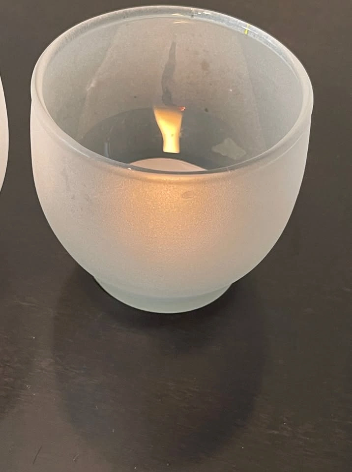 Tealight Votive Candle Holder - Satin Frost - photo 4