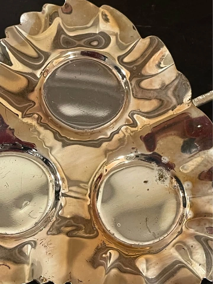 Vintage Queen Anne Cruet Set - 4 Pc Silver Plated - photo 3